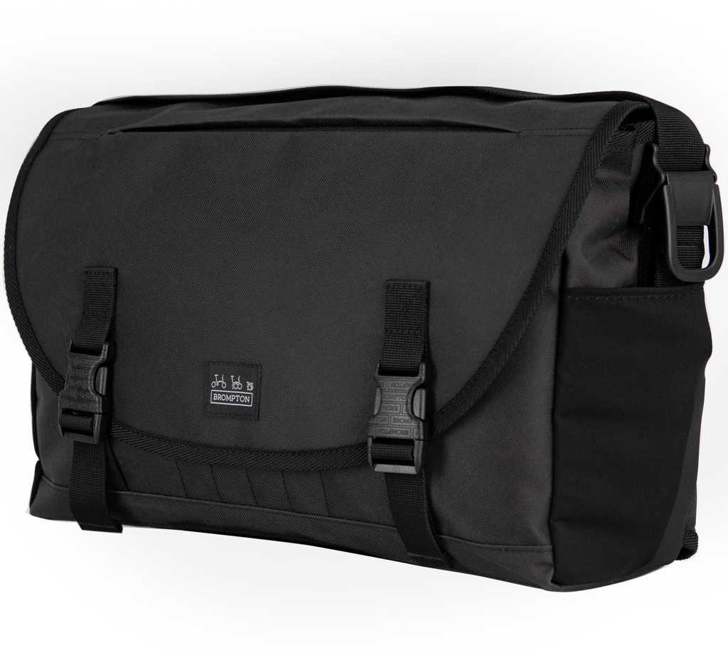 Brompton Metro messenger bag - medium - black | Brilliant Bikes
